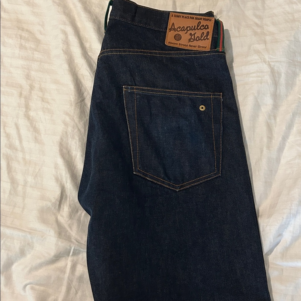 Men's Straight Jeans - Dark Blue